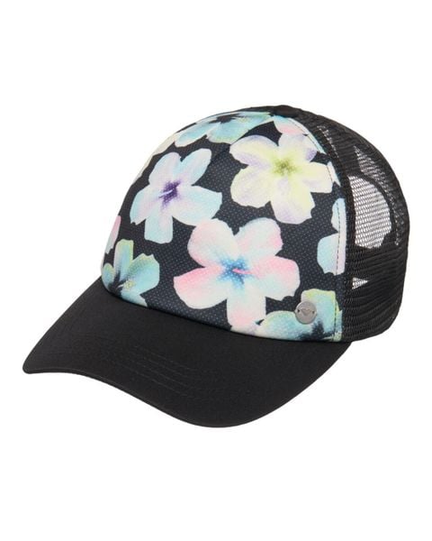 Czapka Trucker dla Kobiety BEAUTIFUL MORNING Czarny. Czarne czapki z daszkiem damskie Roxy, bez wzorów, z materiału. Za 71.99 zł.