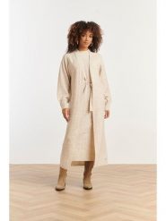 Smashed Lemon Kardigan w kolorze beżowym rozmiar: M. Brązowe kardigany damskie Smashed Lemon, m, bez wzorów, z wełny. Za 143.99 zł.