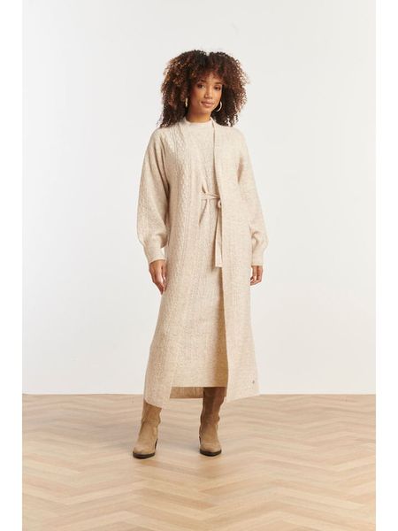 Smashed Lemon Kardigan w kolorze beżowym rozmiar: M. Brązowe kardigany damskie Smashed Lemon, m, bez wzorów, z wełny. Za 143.99 zł.