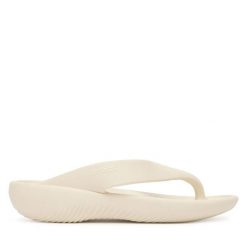 Japonki Crocs. Szare klapki damskie Crocs, bez wzorów, bez obcasa. Za 119.99 zł.