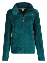 Geographical Norway Kurtka polarowa "Upaline" w kolorze ciemnozielonym rozmiar: M. Zielone kurtki damskie Geographical Norway, m, bez wzorów, z polaru, bez kaptura. Za 86.99 zł.