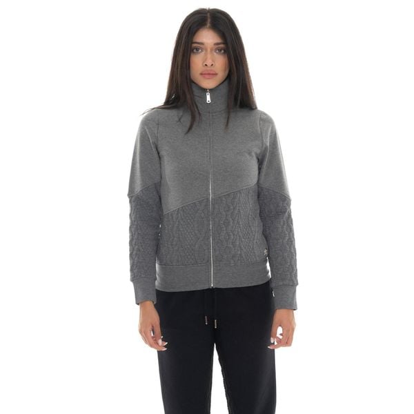 Bluza zimowa Damen ze Stehkragen und Reißverschluss, Leone 1947 Warkocz. Szare bluzy bez kaptura damskie LEONE 1947 APPAREL, z bawełny. W wyprzedaży za 191.56 zł.