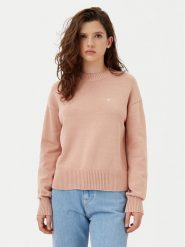 Calvin Klein Jeans Sweter Monogram J20J224802 Pomarańczowy Regular Fit. Brązowe swetry klasyczne damskie Calvin Klein Jeans, xl, z bawełny, bez kołnierzyka. Za 279.99 zł.