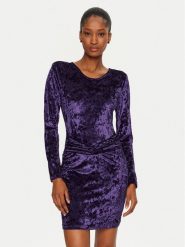 Rinascimento Sukienka codzienna CFC0121760003 Fioletowy Regular Fit. Fioletowe sukienki damskie RINASCIMENTO, na co dzień, xl, bez wzorów, z syntetyku, bez kołnierzyka, bez ramiączek, proste. Za 219.99 zł.