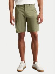 Marc O'Polo Szorty materiałowe 536 0111 15056 Zielony Regular Fit. Zielone szorty męskie Marc O´Polo, bez wzorów, z bawełny. Za 199.99 zł.