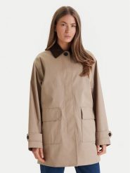 Tommy Hilfiger Płaszcz przejściowy 2-In-1 WW0WW47765 Beżowy Regular Fit. Brązowe płaszcze damskie Tommy Hilfiger, bez wzorów, z bawełny. Za 1,499.00 zł.