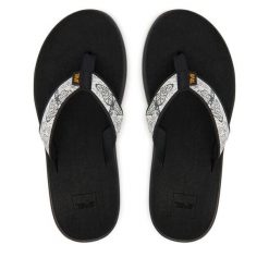 Japonki Teva. Szare klapki damskie Teva, bez wzorów, bez obcasa. Za 189.99 zł.