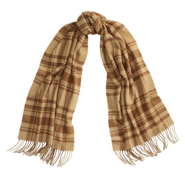Szalik LAUREN RALPH LAUREN. Brązowe szaliki i kominy damskie Lauren Ralph Lauren, bez wzorów. Za 949.99 zł.