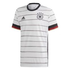 Koszulka domowa Allemagne 2020. Białe t-shirty sportowe męskie Adidas, m, bez ramiączek, do piłki nożnej. W wyprzedaży za 203.95 zł.