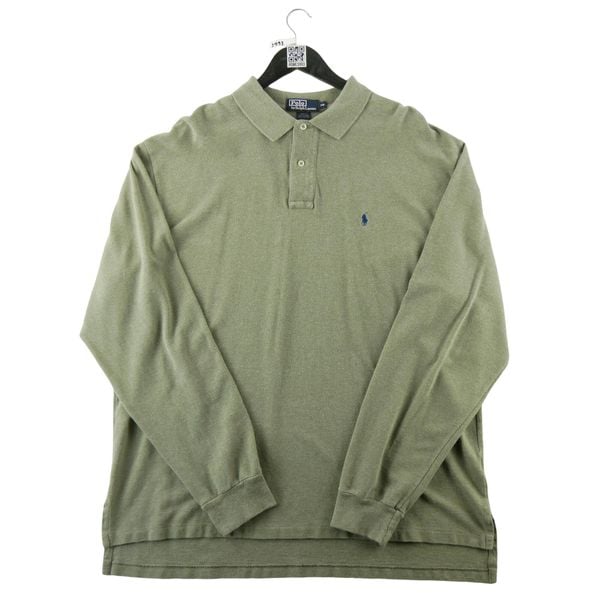 Second life - Polo Ralph Lauren koszulka męska z długim rękawem - Jak nowy. Zielone koszulki polo męskie Ralph Lauren, m, bez wzorów, z materiału, bez ramiączek. Za 127.76 zł.