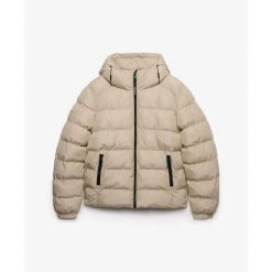 Kurtka z kapturem Superdry. Białe kurtki treningowe męskie Superdry., m, bez wzorów, z materiału. Za 455.50 zł.