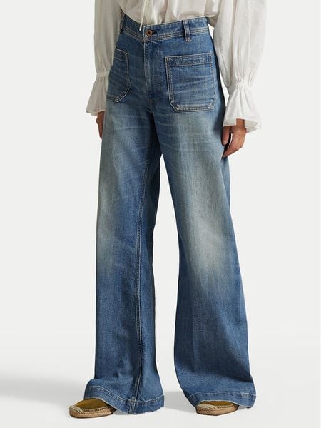 Polo Ralph Lauren Jeansy 211A96155001 Niebieski Regular Fit. Niebieskie jeansy damskie Polo Ralph Lauren. Za 949.99 zł.