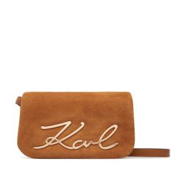 Torebka KARL LAGERFELD. Brązowe listonoszki damskie Karl Lagerfeld, bez wzorów, bez dodatków. Za 1,099.00 zł.