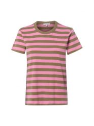 Marie Lund Koszulka damska Kobiety Bawełna wyrazisty róż|wielokolorowy w paski, S. Czerwone t-shirty damskie Marie Lund, s, bez wzorów, z bawełny, bez kołnierzyka. Za 129.95 zł.