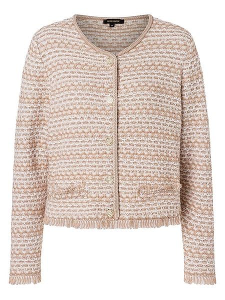 More & More Kardigan w kolorze beżowo-białym rozmiar: 42. Brązowe kardigany damskie MORE & MORE, bez wzorów. Za 115.24 zł.