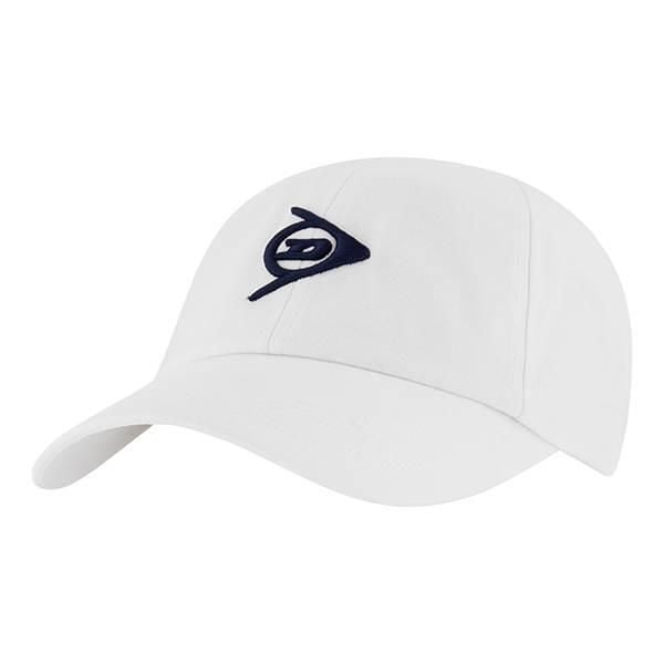 Czapka sportowa z daszkiem Dunlop Promo Cap. Białe czapki męskie Dunlop, bez wzorów. Za 37.00 zł.