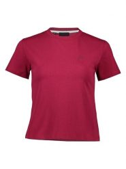 ESPRIT Koszulka w kolorze ciemnofioletowym rozmiar: S. Różowe bluzki damskie Esprit, s, bez wzorów, z bawełny, bez kołnierzyka, bez ramiączek. Za 32.90 zł.
