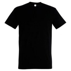 Koszulka Unisex Dla Dorosłych Z Bawełny Imperial Ringspun. Brązowe bluzki damskie SOL'S, s, bez wzorów, z bawełny, bez kołnierzyka. Za 41.99 zł.