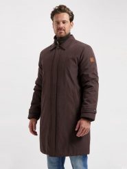 TRAVELIN' Płaszcz przejściowy w kolorze brązowym rozmiar: XXL. Brązowe płaszcze męskie Travelin', xxl, bez wzorów. Za 478.99 zł.