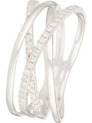 CARATELLI Złoty pierścionek "Lanao" z diamentami rozmiar: 56. Szare pierścionki damskie CARATELLI, z diamentem, złote. Za 1,701.08 zł.