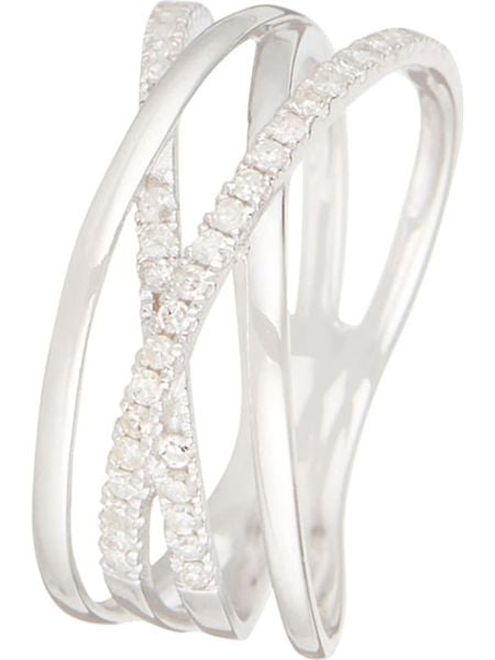 CARATELLI Złoty pierścionek "Lanao" z diamentami rozmiar: 56. Szare pierścionki damskie CARATELLI, z diamentem, złote. Za 1,657.46 zł.