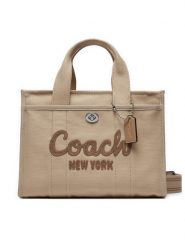 Coach Torebka Cargo CP164 Beżowy. Brązowe torebki klasyczne damskie Coach, bez wzorów, z materiału, bez dodatków. Za 799.99 zł.
