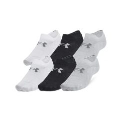 Under Armour UNISEX UA ESSENTIAL 6PK ULT Skarpetki unisex. Szare skarpetki męskie Under Armour, bez wzorów, z elastanu. Za 62.99 zł.