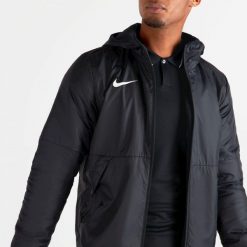 Kurtka Męska z Kapturem Nike Team Park 20. Białe kurtki męskie Nike, m, bez wzorów, z syntetyku, z kapturem. Za 329.99 zł.