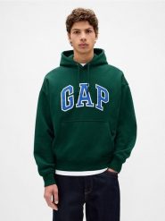 GAP Bluza w kolorze ciemnozielonym rozmiar: S. Zielone bluzy z kapturem męskie GAP, s. Za 230.59 zł.