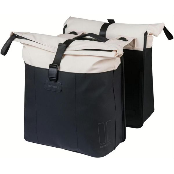 Podwójna torba rowerowa „Vive”, czarna. Czarne torebki klasyczne damskie BASIL, bez wzorów, bez dodatków. Za 423.49 zł.