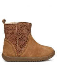 Geox Kozaki B Macchia Girl B264PA 00722 C6627 Brązowy. Brązowe kozaki dziewczęce Geox, bez wzorów, ze skóry, bez obcasa. Za 289.99 zł.