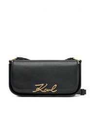 KARL LAGERFELD Torebka A1W30039 Czarny. Czarne listonoszki damskie Karl Lagerfeld, bez wzorów, ze skóry, bez dodatków. Za 639.99 zł.