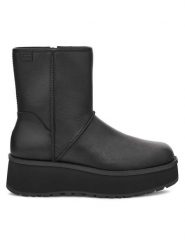 Ugg Botki W Cityfunc Mid 1162990 Czarny. Czarne botki damskie Ugg, ze skóry, bez obcasa, na koturnie, bez zapięcia. Za 829.99 zł.