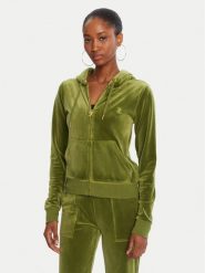 Juicy Couture Bluza Robertson JCAP176G Zielony Slim Fit. Zielone bluzy bez kaptura damskie Juicy Couture, m, z syntetyku. Za 309.99 zł.