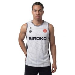 Oficjalna koszulka Club Bàsquet Sant Antoni dla dorosłych Siroko Trzecia koszu. Białe t-shirty damskie SIROKO, m, bez wzorów, z materiału, bez kołnierzyka. Za 173.00 zł.