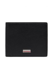 Tommy Hilfiger Portfel Th Central Mini Cc Wallet AM0AM14495 Czarny. Czarne portfele męskie Tommy Hilfiger, bez wzorów, ze skóry. Za 249.99 zł.