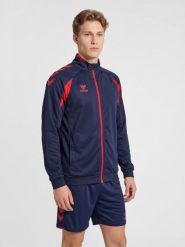 Kurtka z dresu Hummel Core 2.0. Niebieskie kurtki damskie HUMMEL, xl, bez wzorów, z dresówki, bez kaptura. Za 199.10 zł.