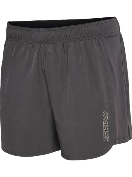 Szorty damskie Hummel Vital Woven. Szare szorty damskie HUMMEL, bez wzorów, z elastanu, klasyczne, z standardowym stanem. Za 192.35 zł.