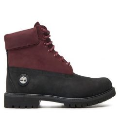 Trapery Timberland. Czerwone buty zimowe męskie Timberland, bez zapięcia. Za 659.99 zł.