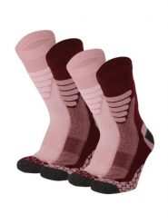Skarpety trekkingowe Coolmax® do łydki 4 pary – Bordowy. Czerwone skarpetki damskie XTREME SOCKSWEAR, bez wzorów, z bawełny. Za 173.56 zł.