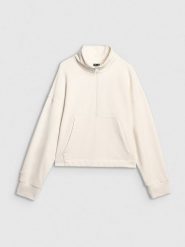 4F Bluza w kolorze kremowym rozmiar: S. Brązowe bluzy bez kaptura damskie 4f, s. Za 74.28 zł.