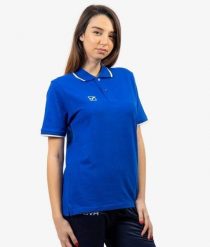 Koszulka polo Givova Royal Blue-biały-niebieski. Białe koszulki polo męskie Givova, na lato, m, bez wzorów, z bawełny, bez ramiączek. Za 101.61 zł.