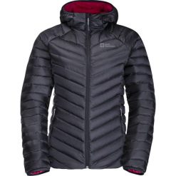 Kurtka uniwersalna damska Jack Wolfskin Passamani Down Hoody. Czarne kurtki damskie Jack Wolfskin, l, bez wzorów, z materiału, z kapturem. Za 809.99 zł.