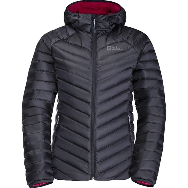 Kurtka uniwersalna damska Jack Wolfskin Passamani Down Hoody. Czarne kurtki damskie Jack Wolfskin, l, bez wzorów, z materiału, z kapturem. Za 812.00 zł.