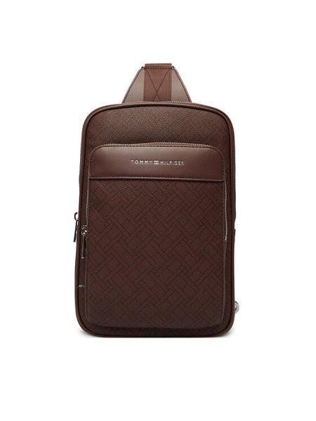 Tommy Hilfiger Saszetka Th Flag Monogram Sling Pack AM0AM14140 Brązowy. Brązowe saszetki męskie Tommy Hilfiger, ze skóry. Za 342.99 zł.