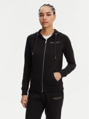 Armani Exchange Bluza 8NYM28 YJE5Z 52AK Czarny Regular Fit. Czarne bluzy bez kaptura damskie Armani Exchange, xs, z syntetyku. Za 259.99 zł.