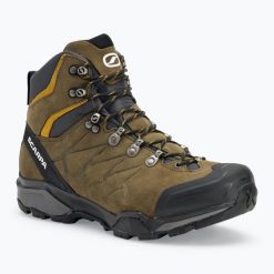 Buty trekkingowe męskie SCARPA ZG Trek GTX cypress/sulphur. Zielone buty trekkingowe męskie Scarpa, bez zapięcia, trekkingowe. Za 869.99 zł.