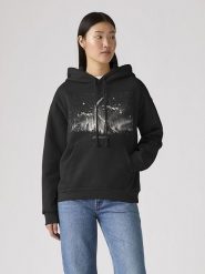 Levi's Bluza w kolorze czarnym rozmiar: S. Czarne bluzy z nadrukiem damskie Levi's, s, z bawełny. Za 129.75 zł.