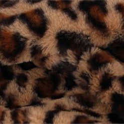 Komin i nauszniki z nadrukiem w panterkę, wełniany Teddy. Brązowe szaliki i kominy damskie Sarlini, na zimę, bez wzorów, z wełny. Za 167.20 zł.