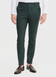 PAKO LORENTE - Zielone spodnie ganiturowe. Zielone spodnie wizytowe męskie Pako Lorente, z elastanu. Za 599.99 zł.